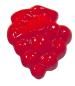 Preview: Bouton enfant en forme de raisin en rouge 18 mm 0,47 inch